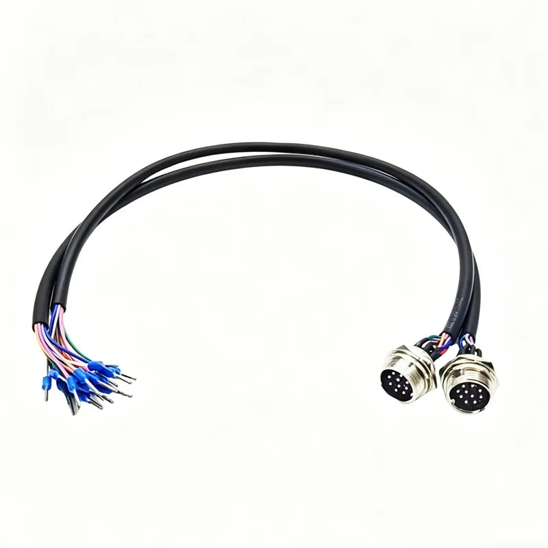 GX16 Aviation Connector with Terminals 2 3 4 5 6 7 8 9 10 12 Pin Aviation Welding Plug 16mm Male Female Docking Socket 30-200cm