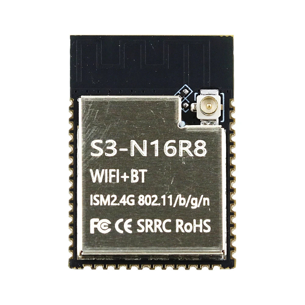 ESP32-S3 N16R8 2.4G Wifi BT Module with Dual-Core Low Power MCU Internet of Things 8MB PSRAM 16MB Flash ESP32-S3