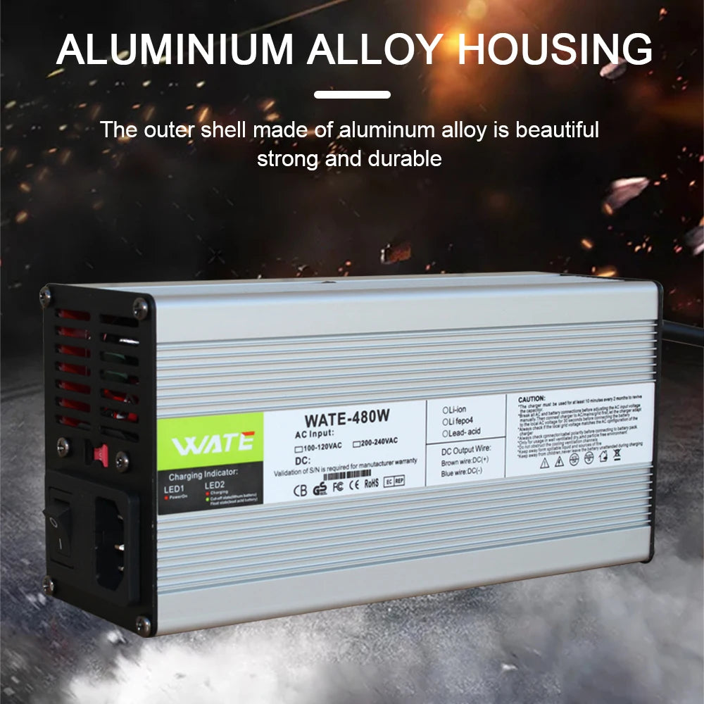 84V 5A Lithium Battery Charger For 72V / 74V / 20S Li-Ion Lipo Battery Pack   Global certification
