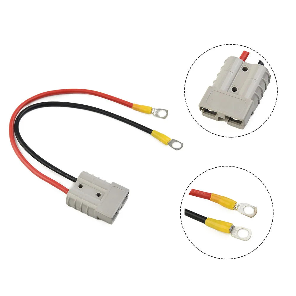 50A For Anderson Plug  To Lug M8 Terminal Battery Charging Connector Cable Electric Forklift Battery Charging Cable Replacement