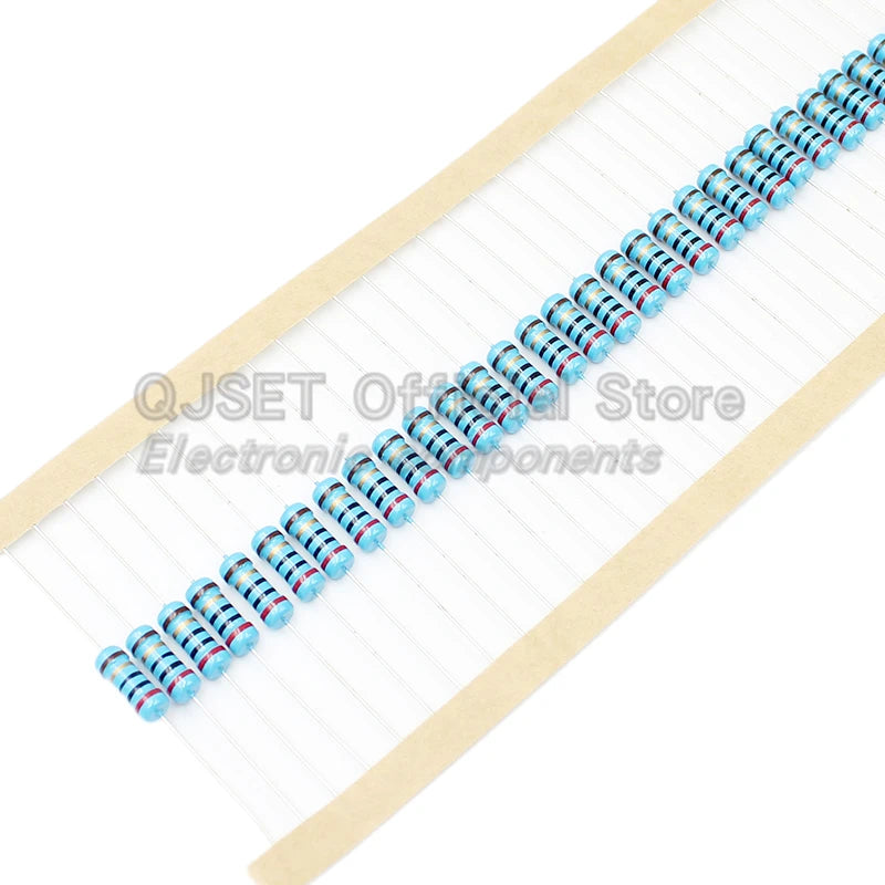 20pcs 1W Metal Film Resistors 1% 10 Ohm 47 100 200 220 470 510 Ohm 1K 4.7K 10K 22k 33k 47K 100k 200k 220k 510k 470k 910k 1M Ohms
