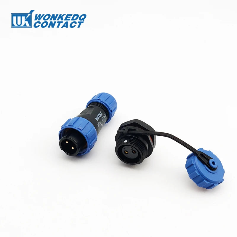 SP13 Waterproof Connector Solder-type IP68 Aviation Plug Socket Set Back Nut Docking Electric Panel Install 2/3/4/5/6/7/9 Pin