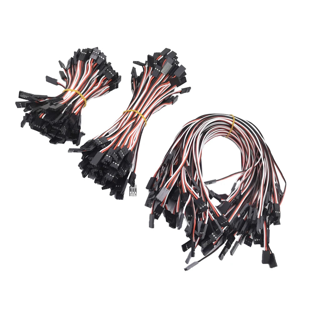 10/20/50/100 pcs JR Plug Servo Extension Lead Wire Cable 10CM 15CM 30CM Male to Male for RC Plane Quadcopter