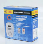 Wireless Garage Security Alarm Dual Remote Control Infrared Motion Sensor Detector for Home Burglar Alert Outdoor Shed