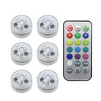 Submersible LED Lights Waterproof RGB Underwater Light For Wedding Tea Light Hot Tub Pond Pool Bathtub Aquarium Party Vase Decor