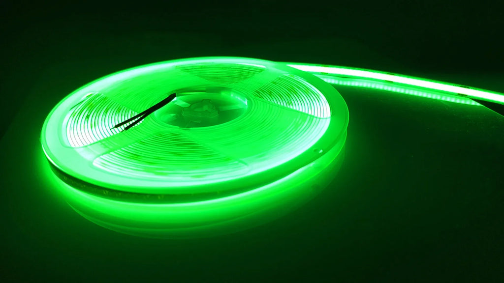 COB LED Strip Lights 320 LEDs/m High Density Flexible Dimmable FCOB Led Tape Colorful Rope Lighting DC12V 24V Red Green Blue