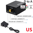 ADC Analog To Digital Audio Converter RCA to Optical Toslink Audio Adapter Analog Digital Fiber Toslink Coaxial Audio Converter