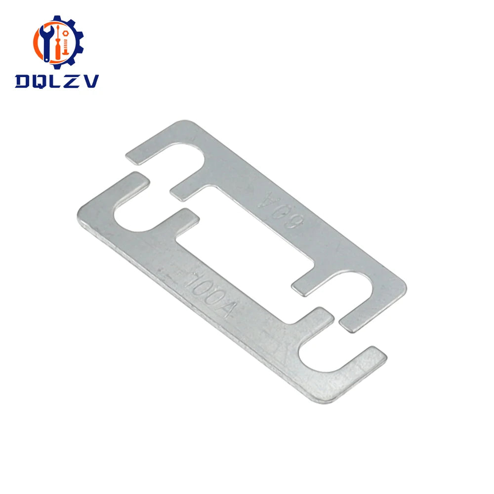 30A-150A 32V Auto Fuse Flat Zinc Chip Small Fuse Sheet Fork Type Bolt Battery Fuse Car Modification Stand Fuse Box