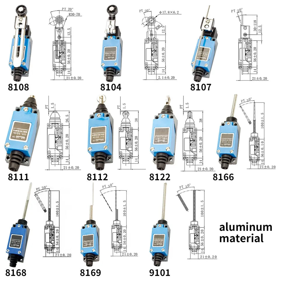 10Pcs Momentary Limit Switch Roller Lever CNC Mill Laser Plasma,high-quality material casing,durable,380V within,5A ,IP65