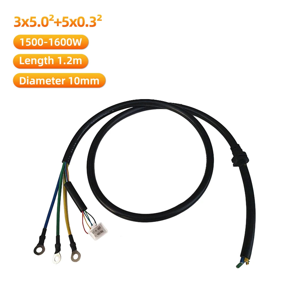 Hall+Phase Wire Motor Wires Cable Hall Sensor Wires 8 Core Brushless DC Motor Thicken High Temperature 1.2M 350W-2000W