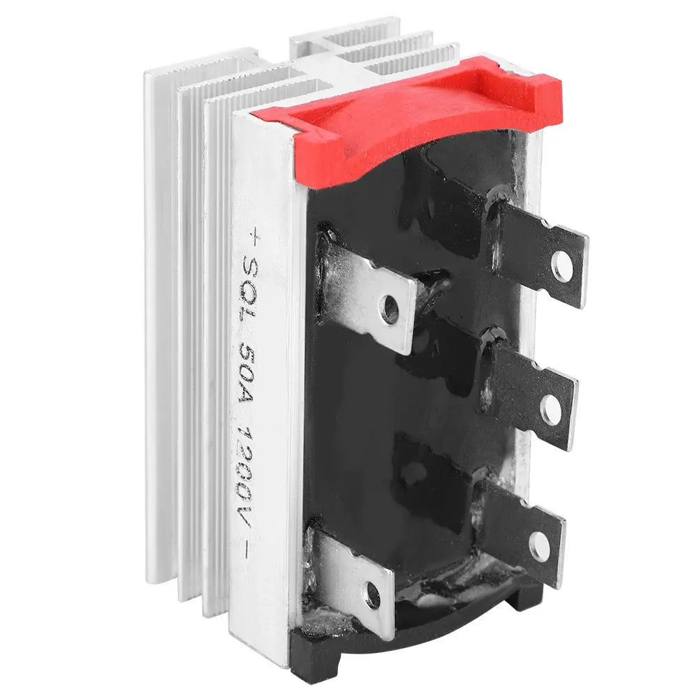 2pcs Bridges Rectifier Metal 3 Phase Full Bridges Diode Dc To Ac-Power Rectifier For Industrialised Remote Control Systems Power