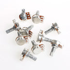A100K Potentiometer Splined Pot Electric Guitar Bass Effect Amp Tone Volume 15mm