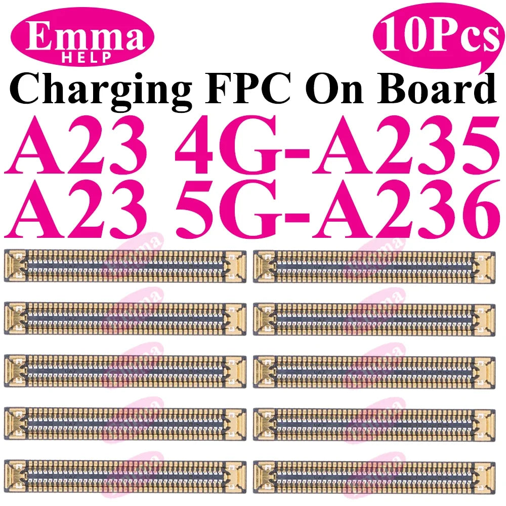 10Pcs USB Charger Charging Port FPC Connector For Samsung Galaxy A12 A22 A32 A52 A72 A02 A03 A13 A23 A33 A53 A73 Plug On Board