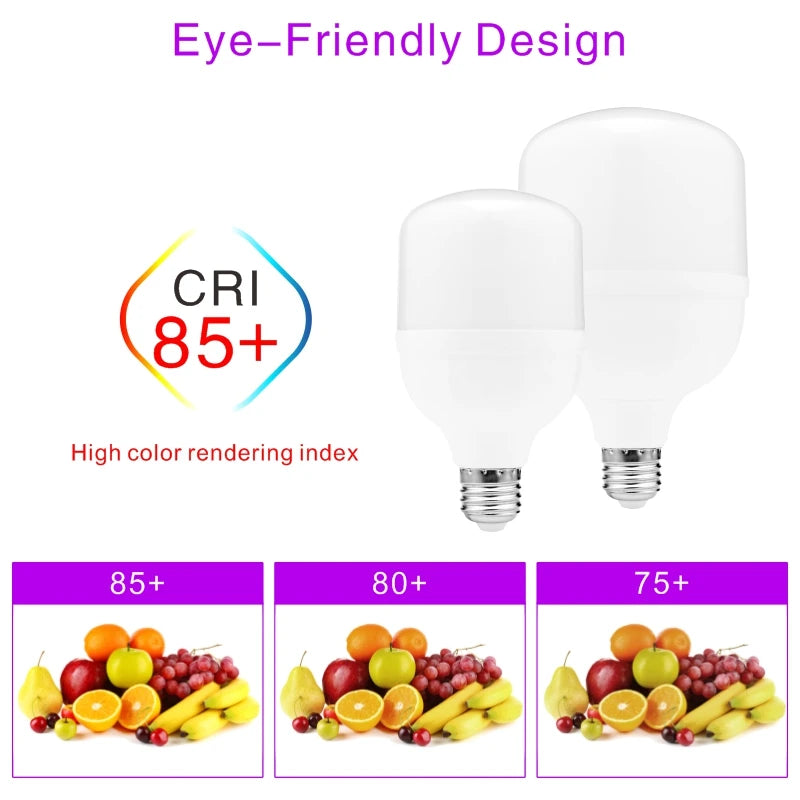 Lampada LED Bulb E27 60W 50W 40W 30W 20W 15W 10W 5W LED Light 220V No Flicker LED Lamp Spotlight Lighting Ampoule Bulb