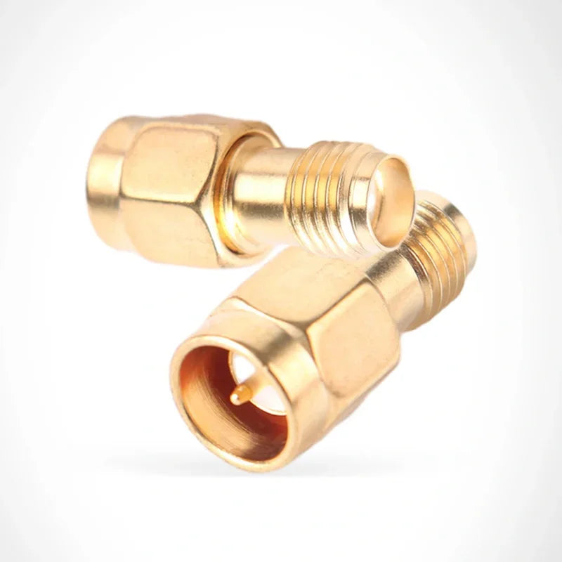 5/20PCS Connector SMA To SMA/ RP-SMA To SMA / RPSMA Male Plug & Female Jack Slide-on Straight RF Coax Adapter Connector
