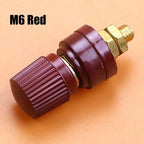 1/2pcs Red Black 6mm 8mm Pure Copper Terminal Blocks Power Supply Terminals M6 M8 Welding Machine Inverter Post Connector