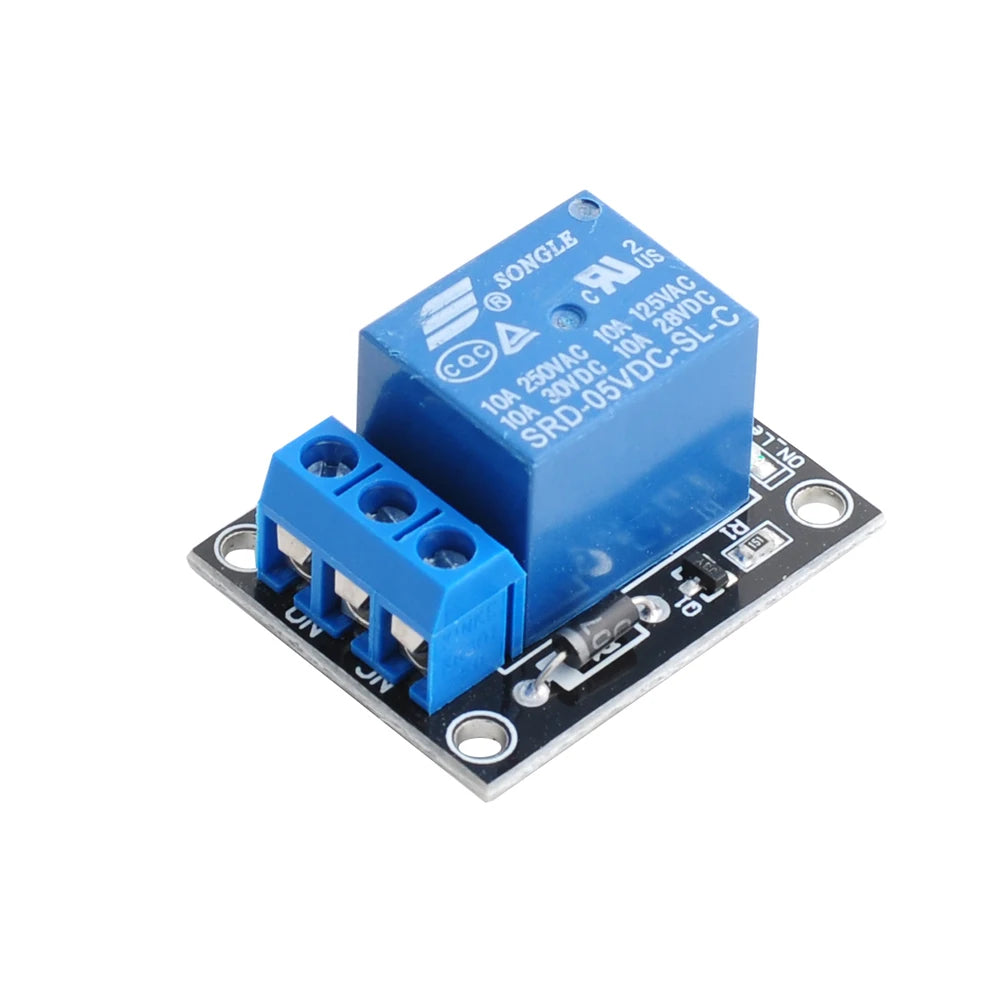 2PCS 5V 1 Channel Relay Module With Optocoupler KY-019 SRD-05VDC-SL-C with NO/NC Contact For Ardu+ino Appliance Control
