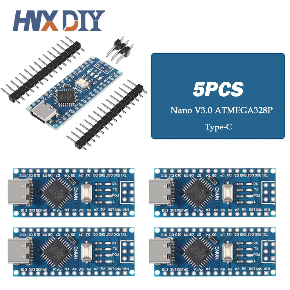 1-10pcs For Nano V3.0 Micro Controller Module ATmega328P Module Nano Board CH340 USB Cable Compatible with Arduino Nano V3.0