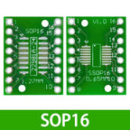 10PCS PCB Board Kit SMD Turn To DIP Adapter Converter Plate SOP MSOP SSOP TSSOP SOT23 8 10 14 16 20 28 SMT To DIP