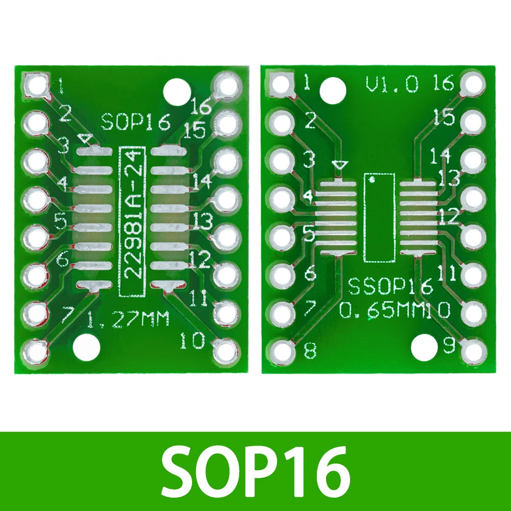 10PCS PCB Board Kit SMD Turn To DIP Adapter Converter Plate SOP MSOP SSOP TSSOP SOT23 8 10 14 16 20 28 SMT To DIP