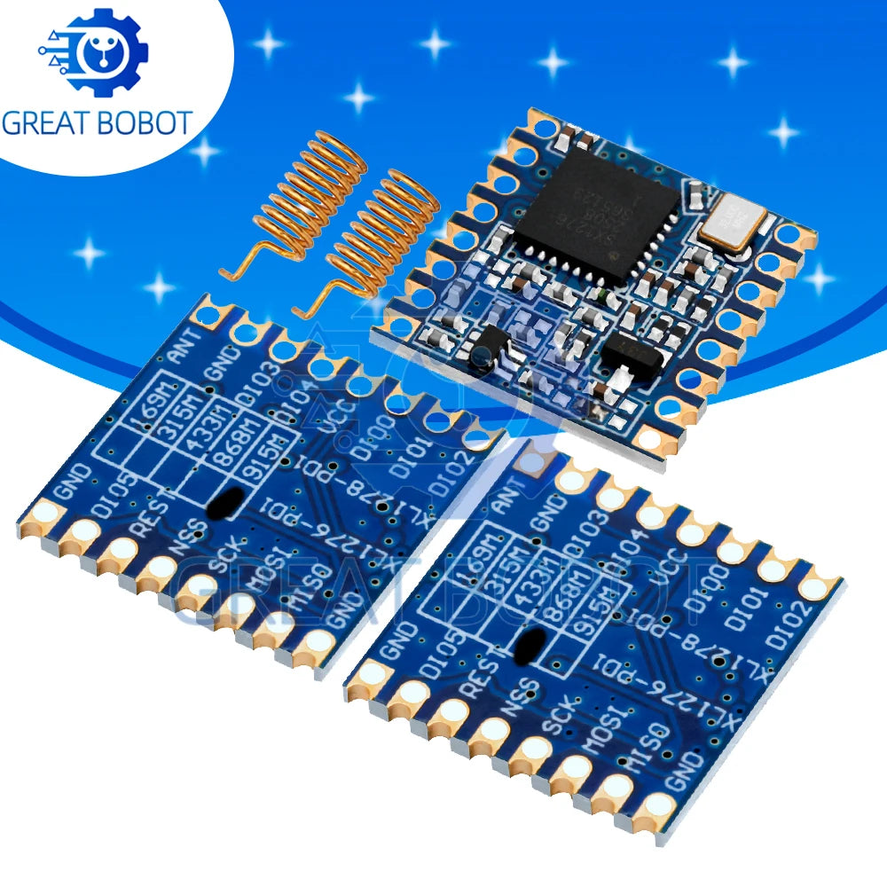 SX1276 LoRa Transceiver Module: 868MHz/915MHz Long-Range Spread Spectrum – Supports LoRa/GFSK, ESP32 Compatible