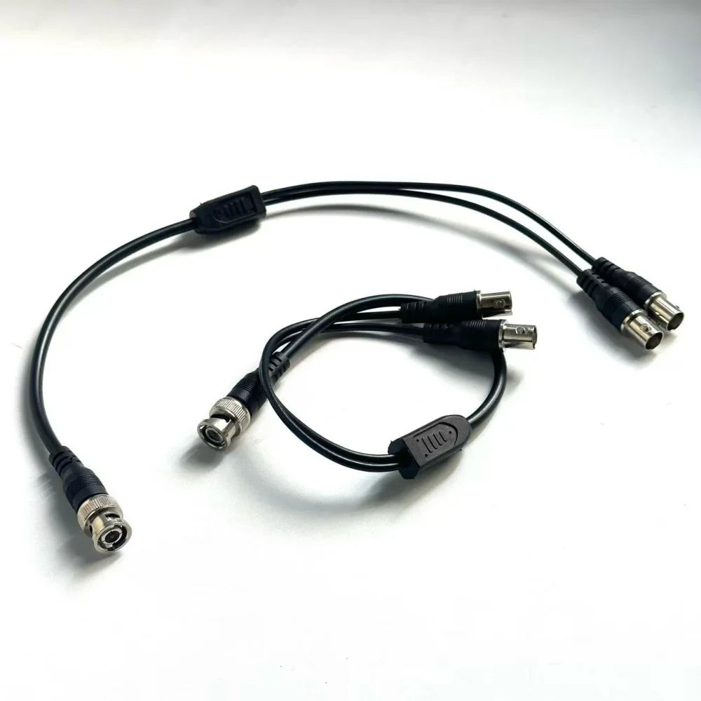 BNC 1 Male to 2 Female Cable BNC Splitter Adapter Connector 1 Male to 2 Female Extension BNC Cable