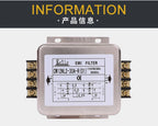 Power EMI Filter CW12B-40A/30A/20A/10A-R Three-phase Three-wire 380V Terminal Block Power Purifier