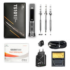 Original TS101 Soldering Iron 65W Mini Programmable Thermostat LCD Displays TS100 Soldering Iron Upgrade with PD Plug Tip Set