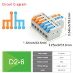 10/50 PCS Universal Compact Mini Fast Wire Connectors Lever Nut Crimp Splitter Electrical Conductors Push-in Home Terminal Block