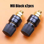 1/2pcs Red Black 6mm 8mm Pure Copper Terminal Blocks Power Supply Terminals M6 M8 Welding Machine Inverter Post Connector
