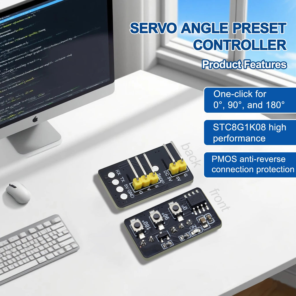 1PC Servo Motor Angle Test Module +1PC SG90 180 Degree Servo Motor For Arduino Robot DIY Electronic Components