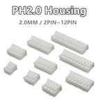 100pcs /LOT JST PH2.0 Straight/Curved Needle Connector 2Pin~16Pin Male Pin Header Right Angle 90°/180° 2.0mm Pitch