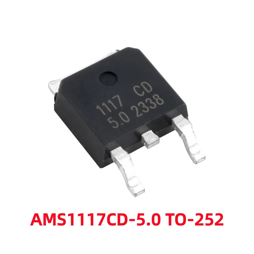 50/100Pcs AMS1117-1.2V 1.5V 1.8V 2.5V 3.3V ADJ SOT-223 SOT-89 AMS1117CD-5.0 TO-252 Adjustable/Fixed Low Dropout Linear Regulator