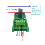 5A/10A/20A 110 220V 50HZ/60HZ RS485 Current Collector Ammeter MODBUS PLC Current Analog Acquisition AC Transformer Meter Module