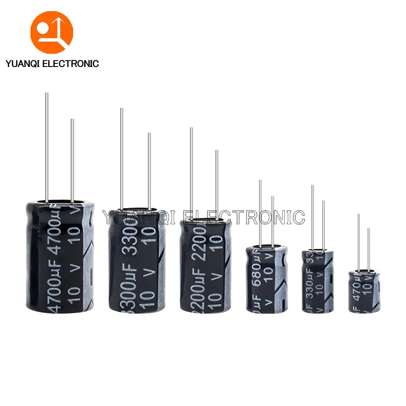 10V 16V 25V 35V 50V 63V 100V 160V 250V 400V 450V Electrolytic Capacitor 0.1UF 3.3UF 10UF 22UF 33UF 680UF 6800UF 10000UF 22000UF