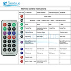 7-18V 50W Bluetooth5.0 Decoding Board Module Wireless Car USB Player Bluetooth TF Card Slot/FM/Remote 2*25W Decoder Audio Module