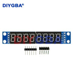 10pcs/lot MAX7219 LED Dot Matrix 8 Digit 7-segment Digital Tube Display Control Module For Arduino