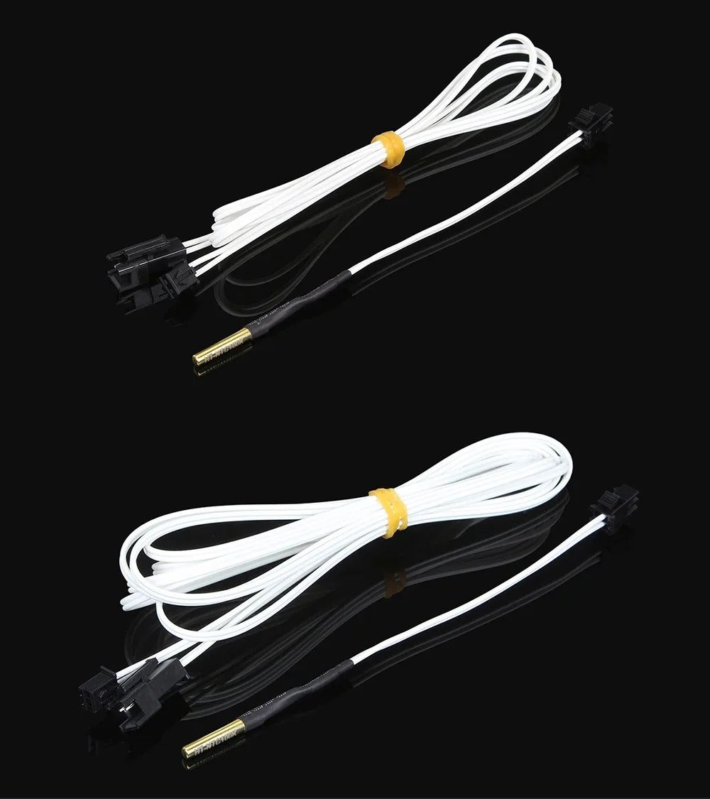 XCR3D 3D Printer Part 100k ohm B3950 NTC Thermistor Temperature Sensor HT-NTC100K 1 Meter 1.5m 2M Cable with Plug Connector