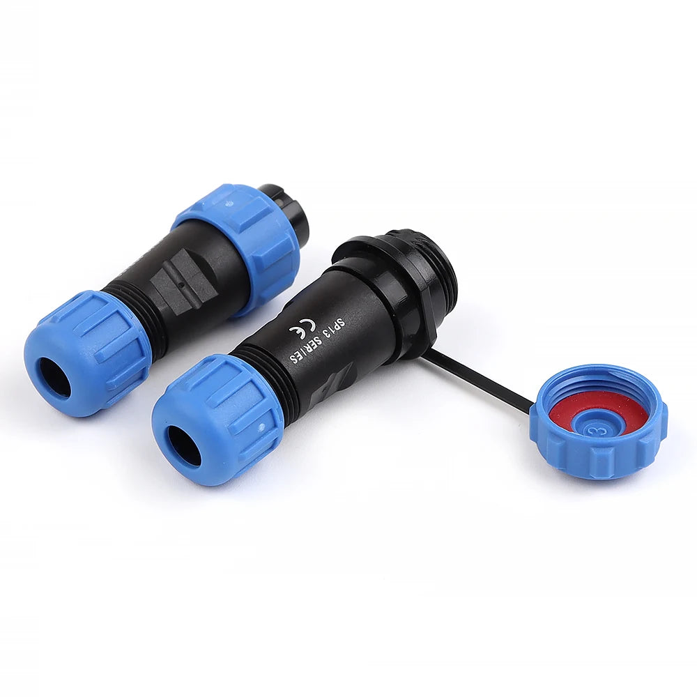 SP13 Aviation Waterproof Connector IP68 Docking Electrical Cable Wire Male Female Plug Socket Welding Type Industrial Connector
