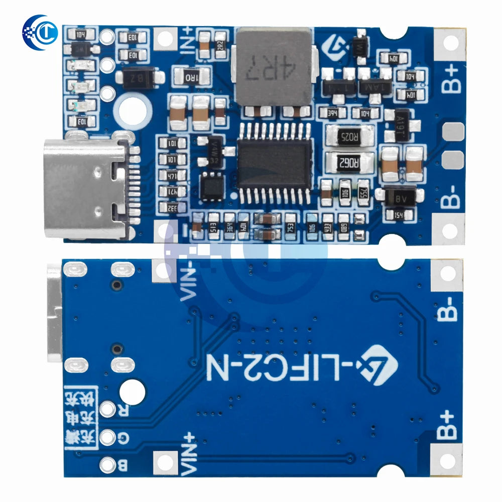 Type-C USB 2S 3S 4S  BMS 4.5V-15V 18W 2A Lithium Battery Charging Module Support QC Fast Charge With Temperature Protection