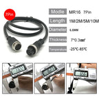 M16 2pin 3p 4p 5p 6p 7p 8p 9p 10Pin GX16 6pin Male to Female Aviation Video Extension Connect Cable 1M-10M for Car Camera System