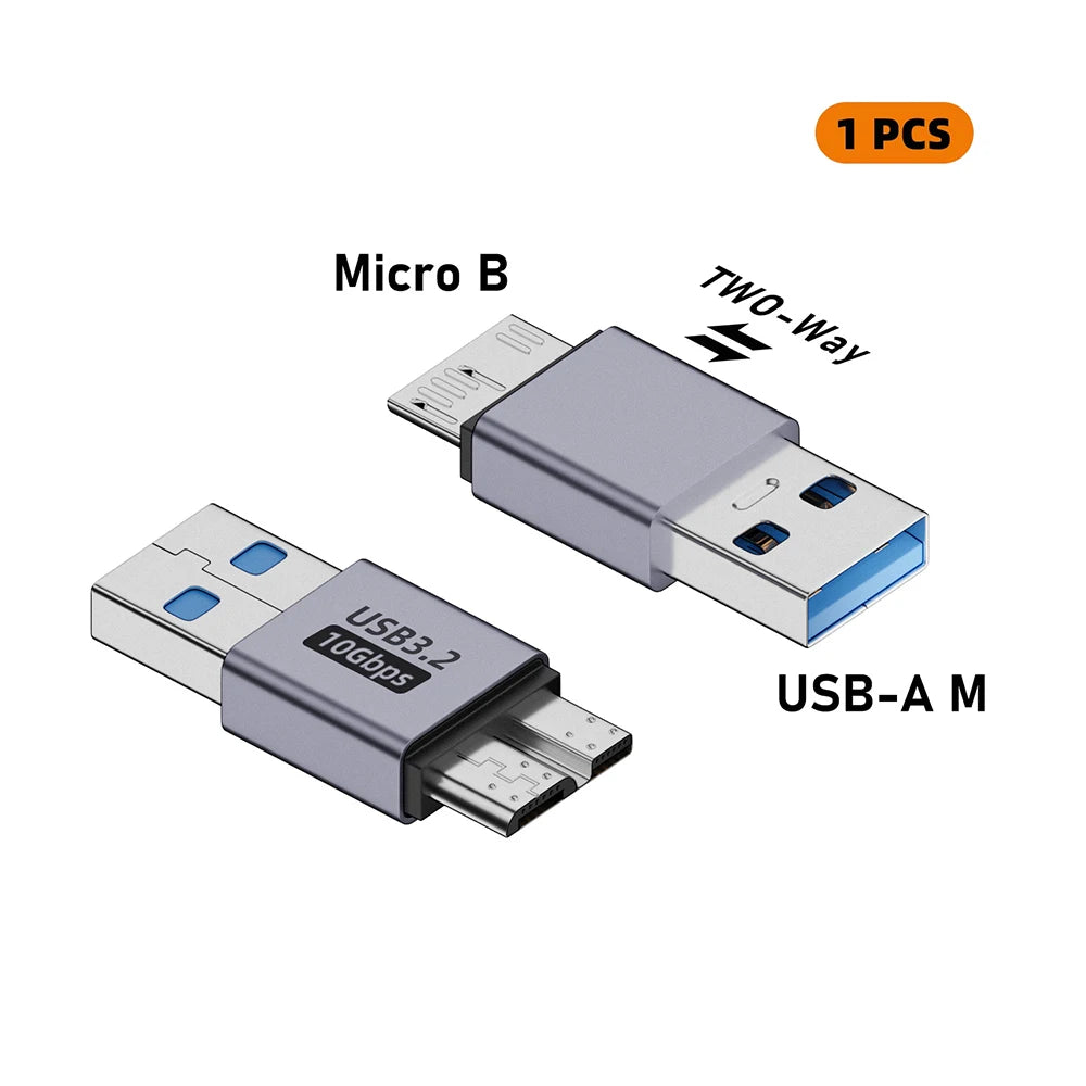 USB C 3.0 Micro B Male to Type C Female Adapter Type-C To Micro B Connector for Laptop External Hard Drive Disk Box Samsung S5