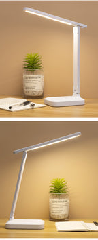 Chargeable Folding table lamp eye protection touch dimmable LED lamp bedroom reading USB rechargeable table lamp 2026
