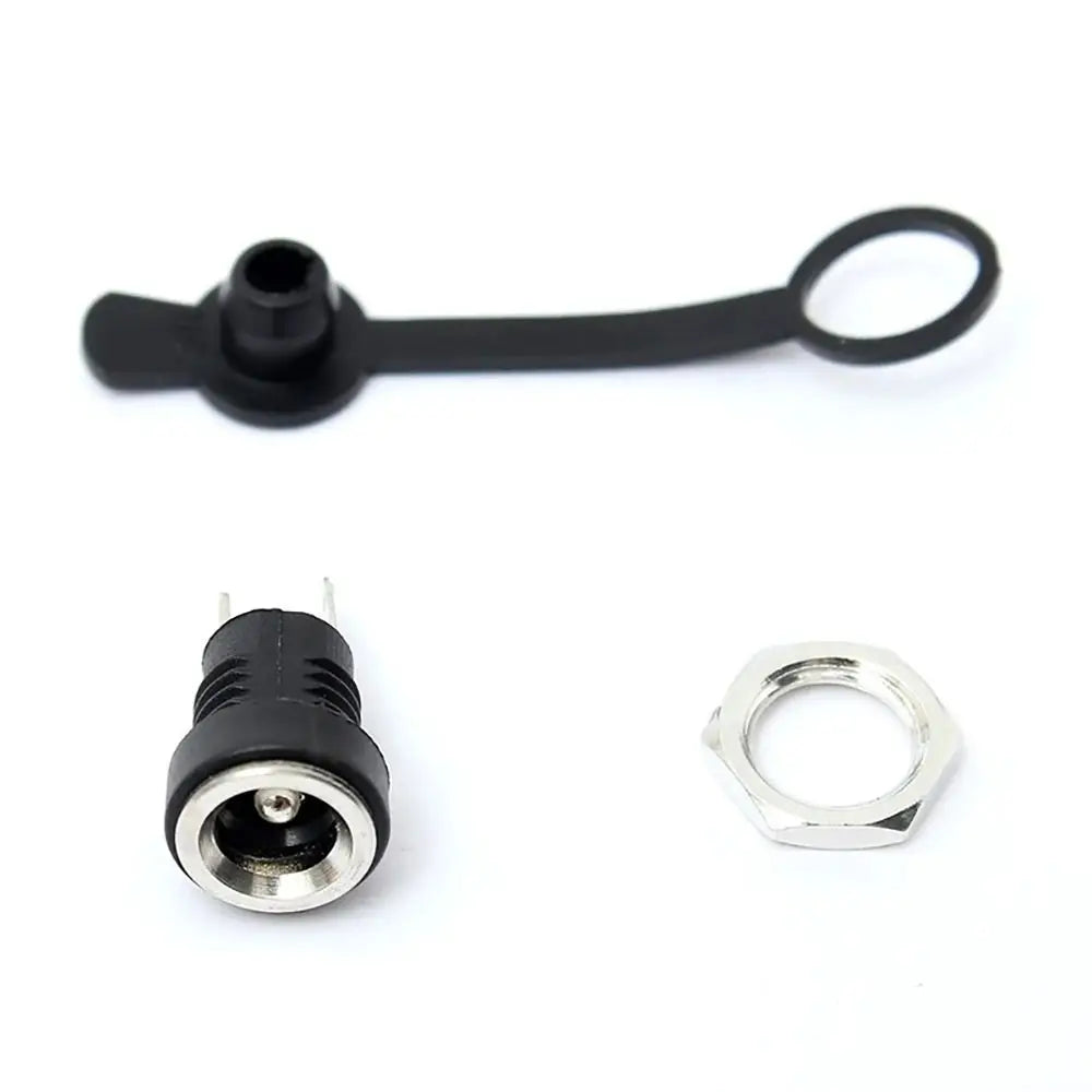 10Pcs DC Power Jack Supply Socket Connector 3.5*1.3/5.5*2.1/5.5*2.5mm DC 2 Terminal 2 Pin Panel Mount Connector Plug Adapter