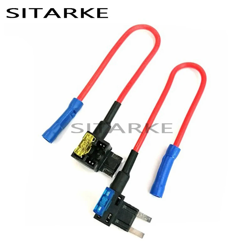 M/S/Mini ATM Auto Fuse Adapter Tap Dual Circuit Adapter Holder For Car Auto Truck With Blade Auto Fuse