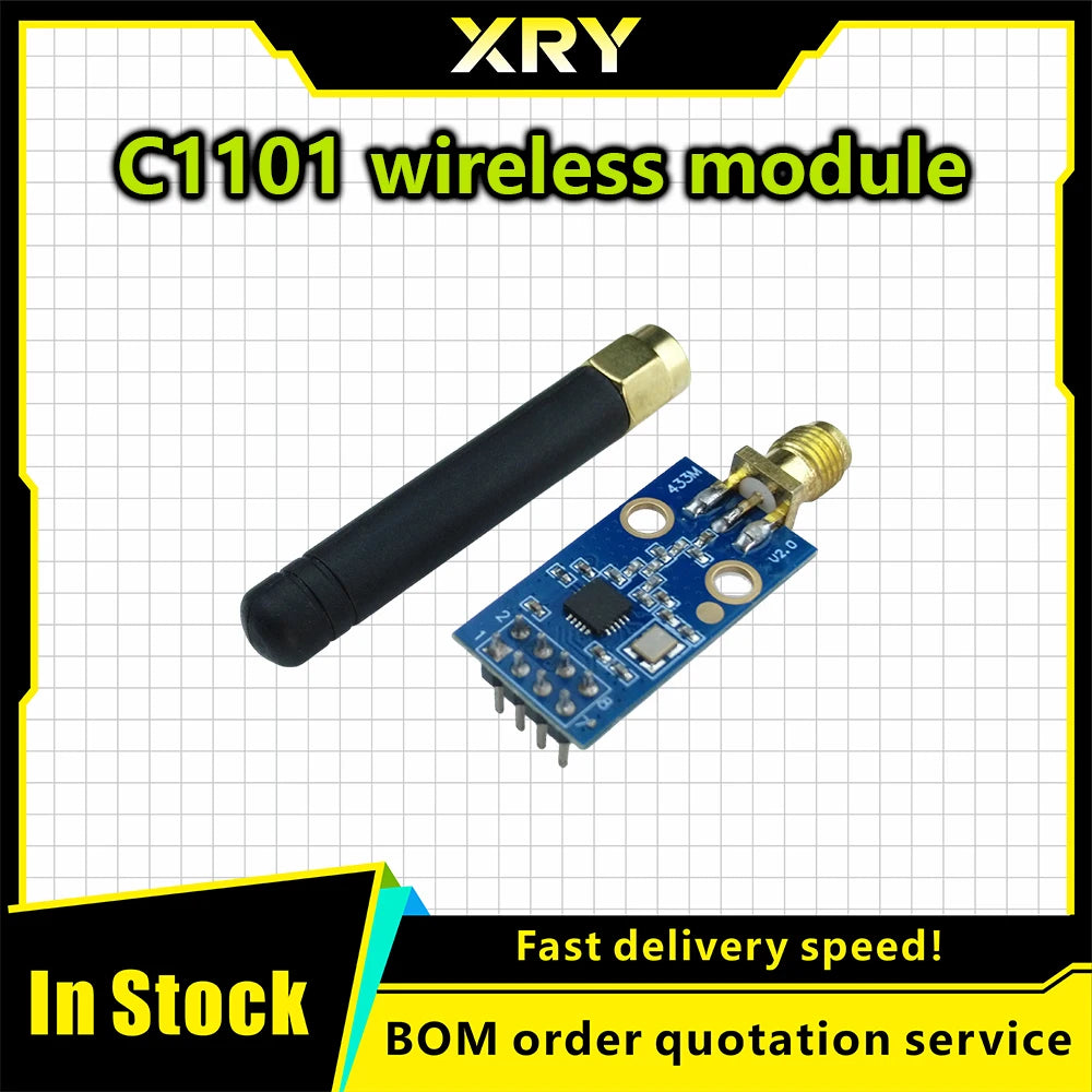 XRY CC1101 Wireless Module With SMA Antenna Wireless Transceiver Module For Arduino 433MHZ