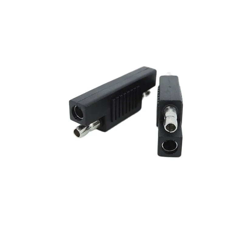 1pcs 5pcs 12/24V Solar Panel SAE male head Polarity Reverse Adapter Connector Battery Power Charger For Quick Disconnect Cable