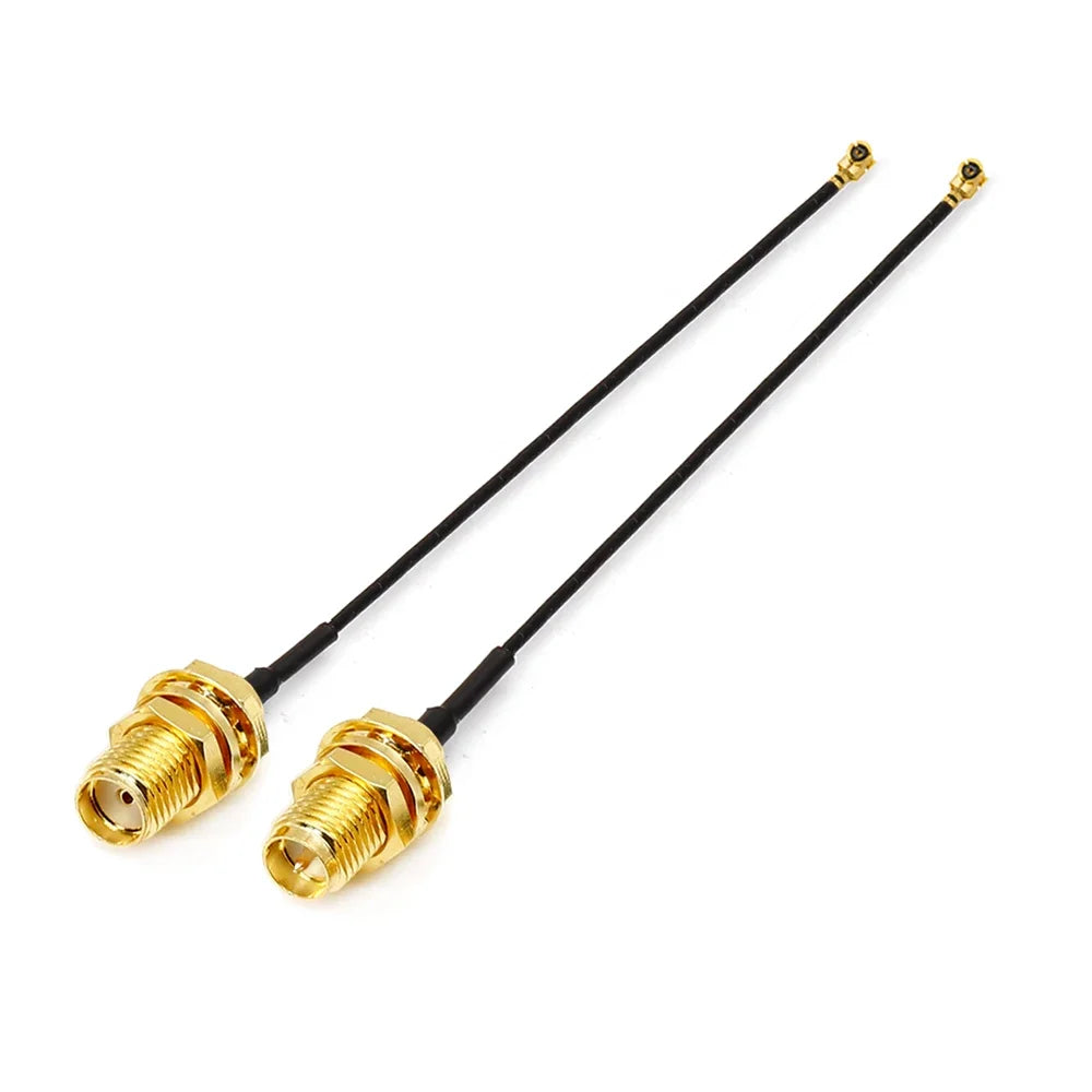 2PCS U.F.L1 To SMA Female Low Loss Coaxial Cable 15CM U.F.L1 1.13mm Pigtail Cable for  PCIE Network Cards PCI Wi-Fi WAN Repeater