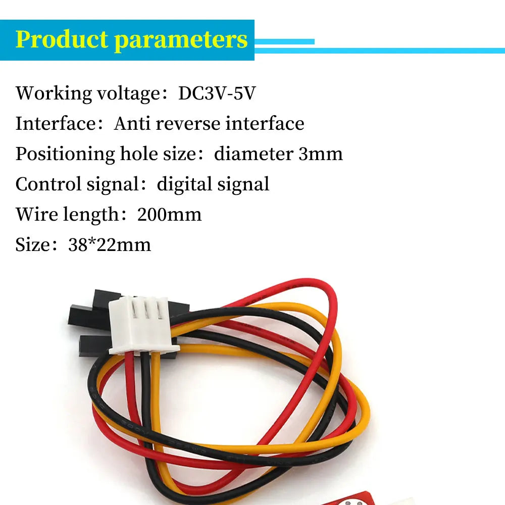 1/5/10Pcs A3144 Hall Effect Switch Magnetic Sensor Module for Motor Speed Counting