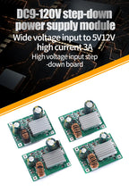 DC 9V 12V 24V 36V 48V 72V 84V 120V to 5V 12V 3A Step Down Module Power Supply DC DC converter Non-isolated Buck Converter